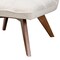 Baxton Studio Darielle Japandi Cream Boucle Fabric and Walnut Brown Finished Rubberwood Accent Chair 228-12963-ZORO - alternate 2